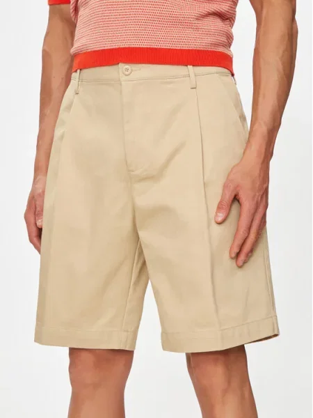 United Colors Of Benetton Šortky z materiálu béžová