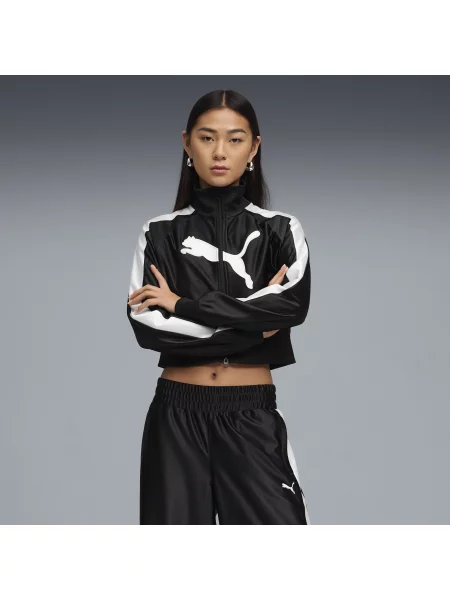 Bluza dresowa FUTURE.PUMA.ARCHIVE T7 o skróconym kroju Odzież S czarny