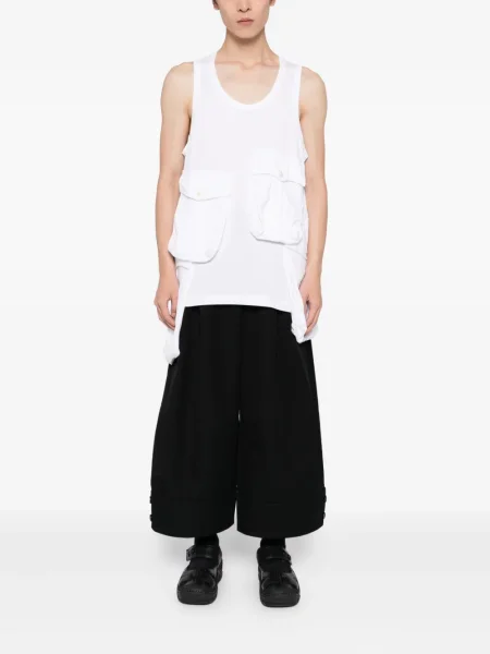 Елек Comme Des Garçons Homme Plus джобове с капаци бяло