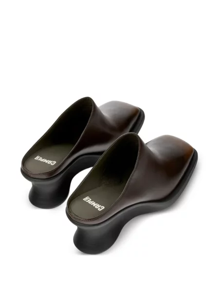 Papuci tip mules Camper din piele maro