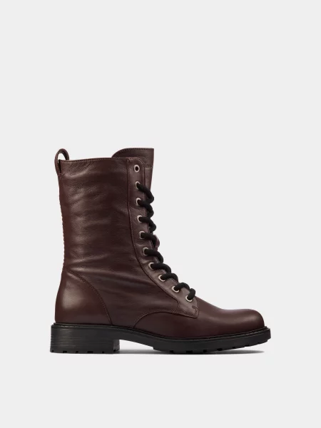 Ботинки Clarks бордовые