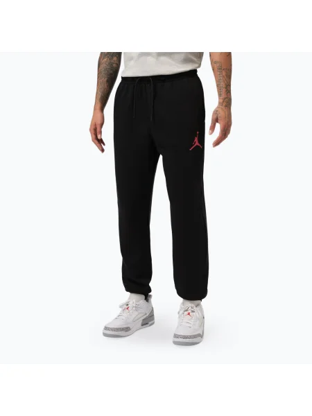 Pantaloni pentru bărbați Nike Jordan Black/Gym Red negru