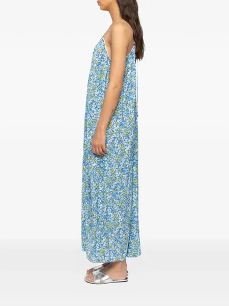 Gėlėtas raštuotas maxi suknele Zadig&voltaire mėlyna