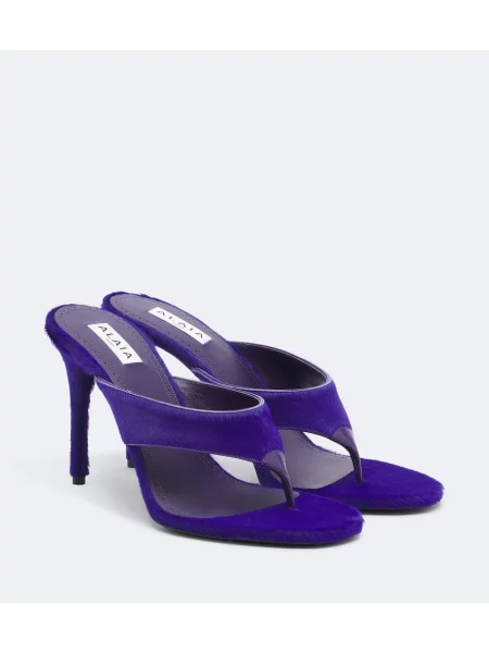 Chiloți tanga Alaïa violet