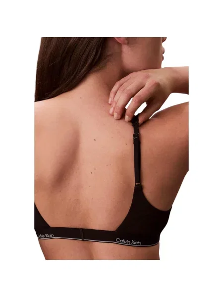 Bralet Calvin Klein Jeans s halter výstrihom čierna