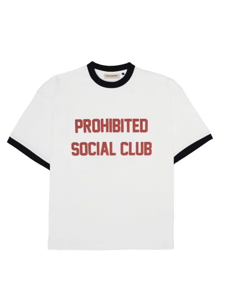 Prohibited Tričko SC námořnická modř offwhite červená