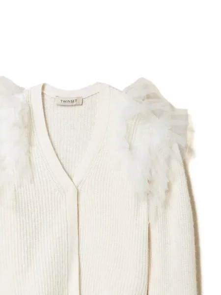 Cardigan copii Twinset alb