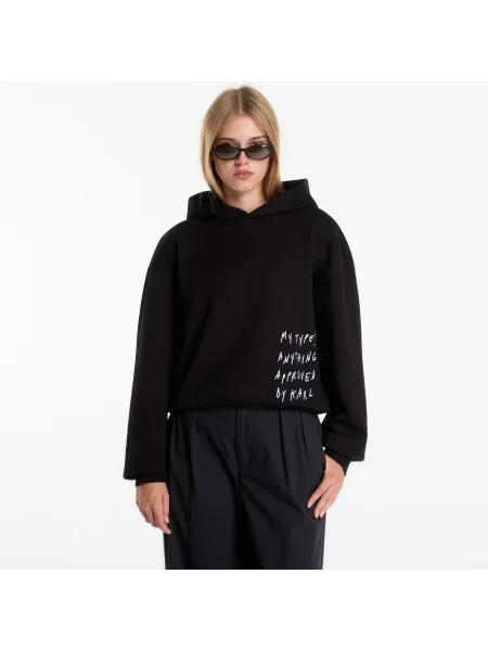 Суитшърт Karl Lagerfeld Jeans X Pt Boxy Hoodie Black L черно