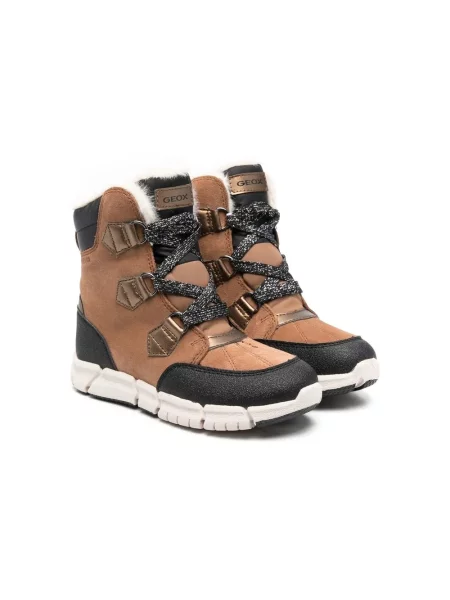 Buty do kostki dziecięce Geox brązowe