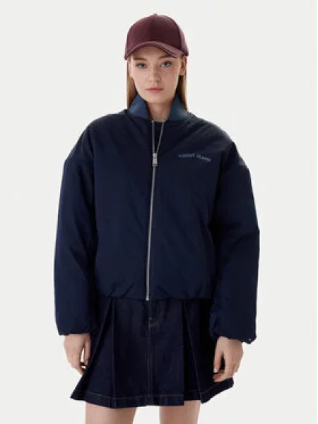 Traper jakna Tommy Jeans tamnoplava