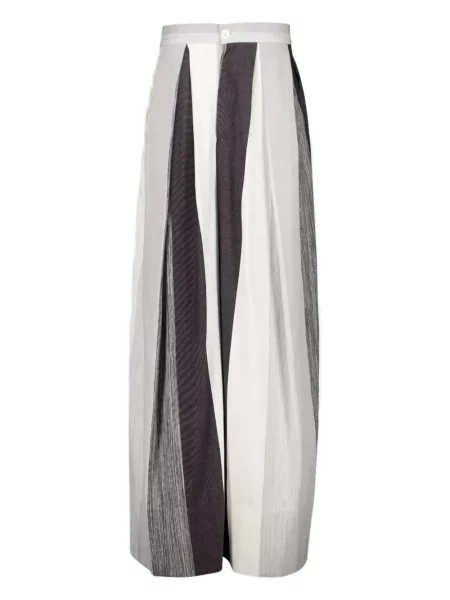 Spodnie Marrakshi Life w paski plisowane białe