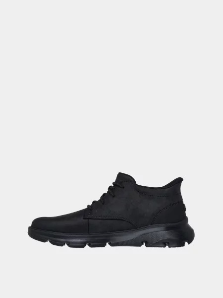 Кожаные ботинки Skechers черные