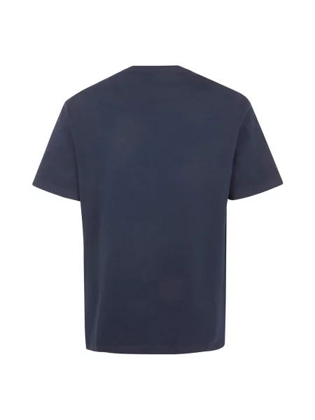 Koszulka Jil Sander z krótkim rękawem z logo niebieska