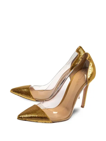 Pantofi cu toc Gianvito Rossi auriu