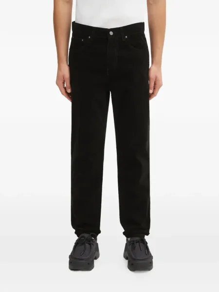 Pantaloni Carhartt Wip de catifea cord negru