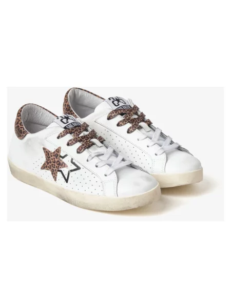 Sneakersy 2star skórzane białe