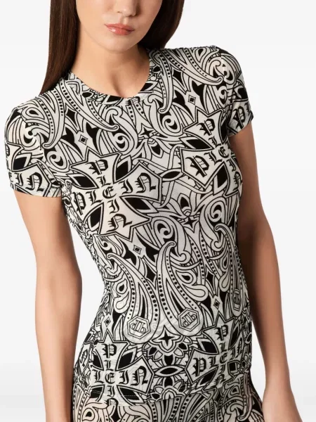 Tricou Philipp Plein alb