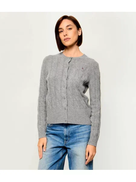 Tommy Hilfiger De lână cardigan gri
