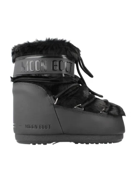 Blană artificială pantofi Moon Boot negru
