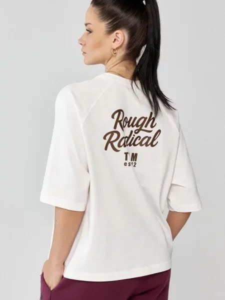 T-shirt oversize Rough Radical Vibe biała