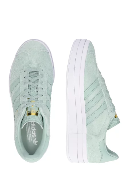 Kožené tenisky adidas Originals Gazelle Bold zelená