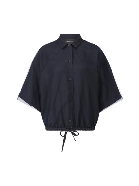 Koszula Fabiana Filippi tiulowa niebieska