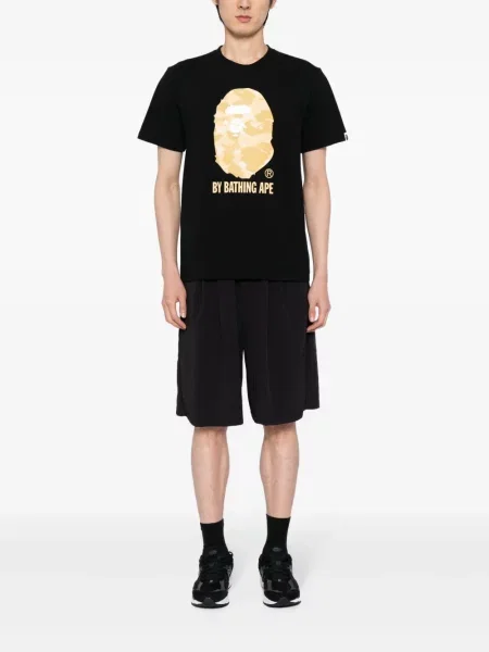 Raštuotas marškinėliai A Bathing Ape® juoda