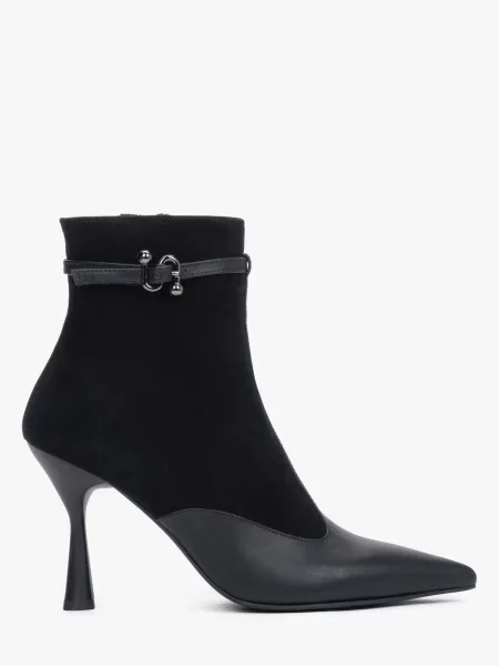 Велюрові Ботильйони Estro чорний