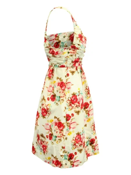 Rochie mini Alice + Olivia cu model floral cu imagine de costum alb