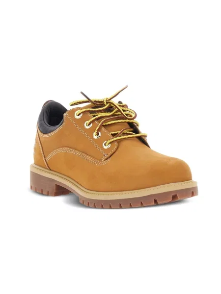 Półbuty Timberland sznurowane skórzane brązowe
