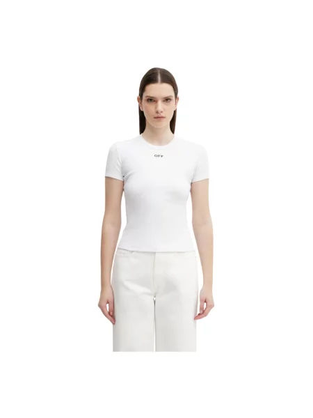 Off-White t-shirt Off Stamp biała
