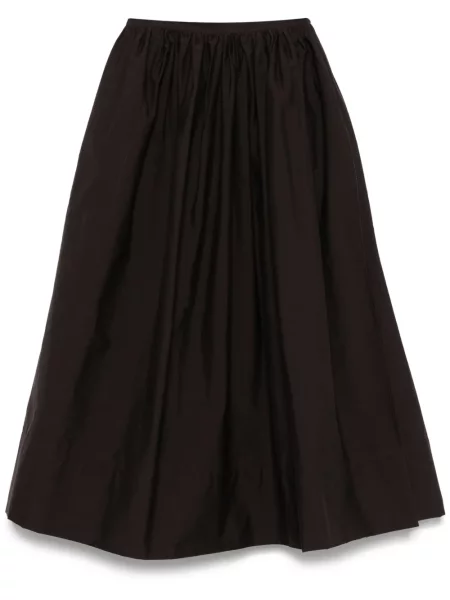 Fustă midi Philosophy Di Lorenzo Serafini până la genunchi maro