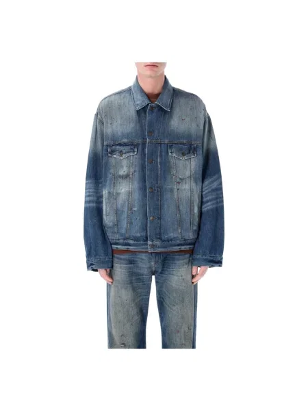 Kurtka jeansowa Acne Studios niebieska