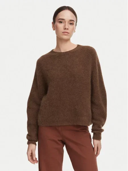 Marella Sweter Giunco brązowy