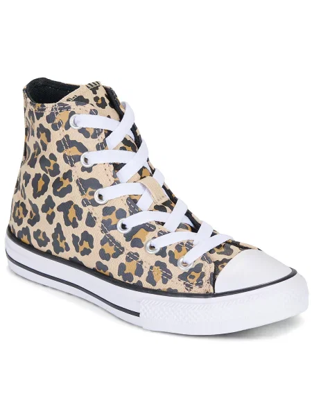 Členkové topánky Converse hnedá