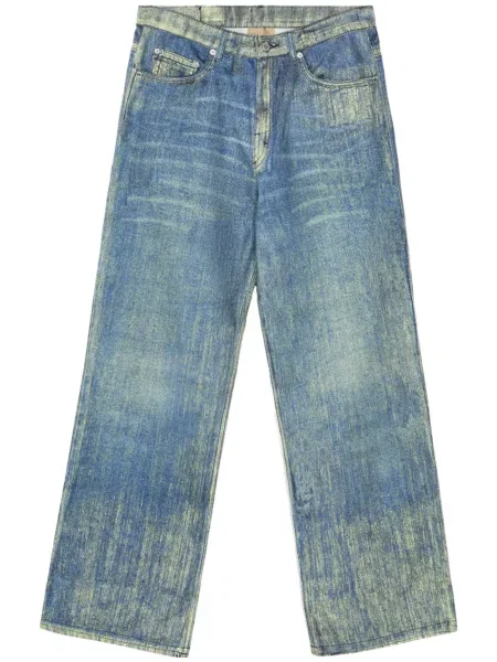 Proste jeansy Camperlab z przetarciami niebieskie