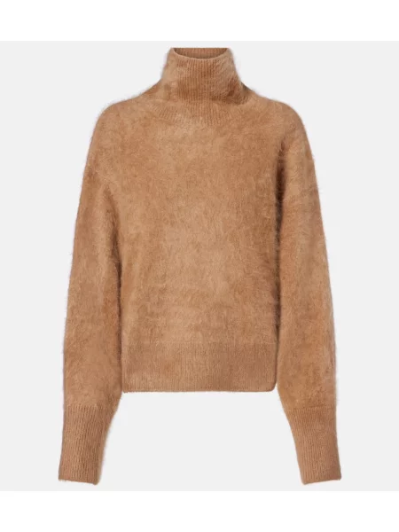 Heláncă Lisa Yang din cașmir maro