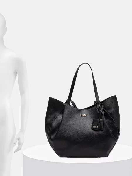 Кожаная сумка шоппер Guess