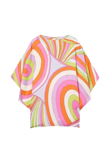 Rochie Pucci de mătase cu imagine portocaliu