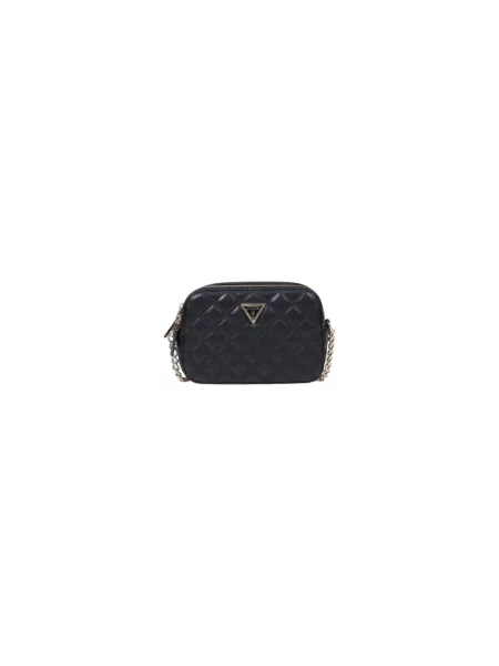 Torebka crossbody Guess skórzana czarna