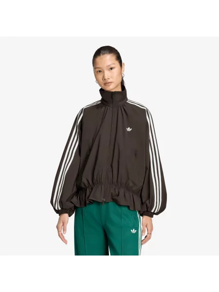 Jachetă adidas Blousy Oversized Track Top Night Brown XS maro