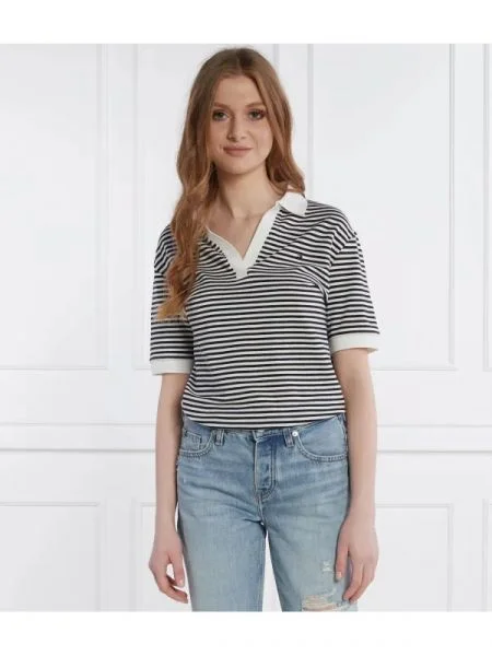 Tommy Hilfiger Tenisz póló LYOCELL | Relaxed fit kék