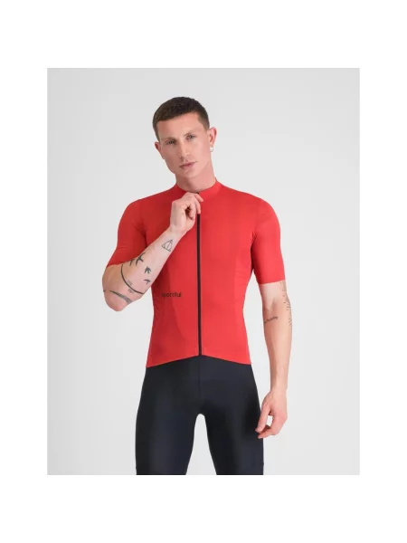 Koszulka rowerowa Sportful Classic krótki rękaw S czerwona