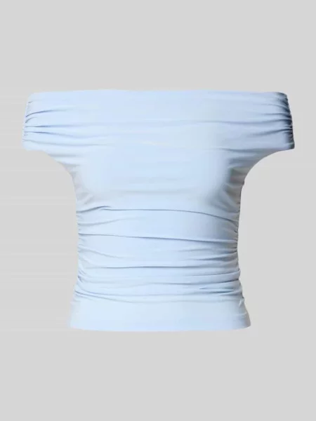 T-shirt o kroju slim fit z marszczeniami model Mimi' Forever New