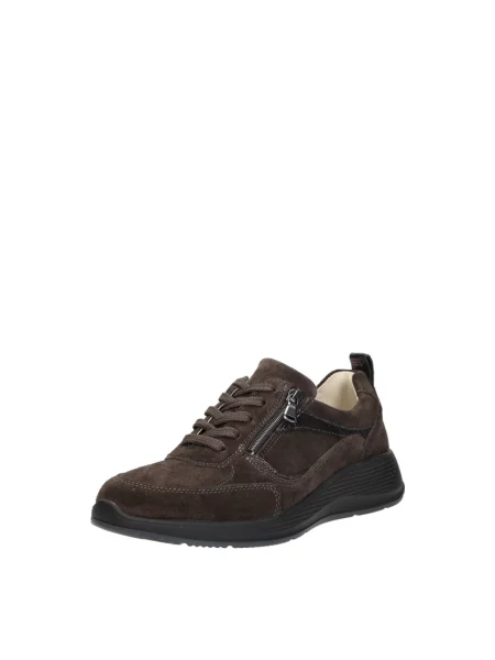 Sneakersy Waldläufer skórzane brązowe