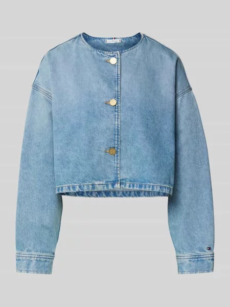 Kurtka jeansowa o kroju regular fit z mieszanki bawełny i lyocellu Tommy Hilfiger niebieska