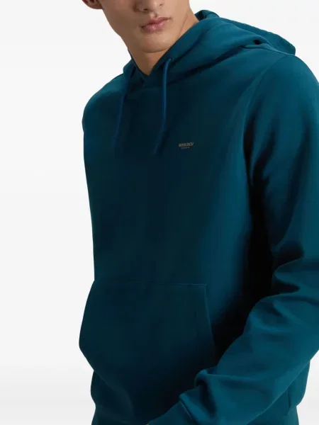 Hanorac cu glugă Woolrich albastru