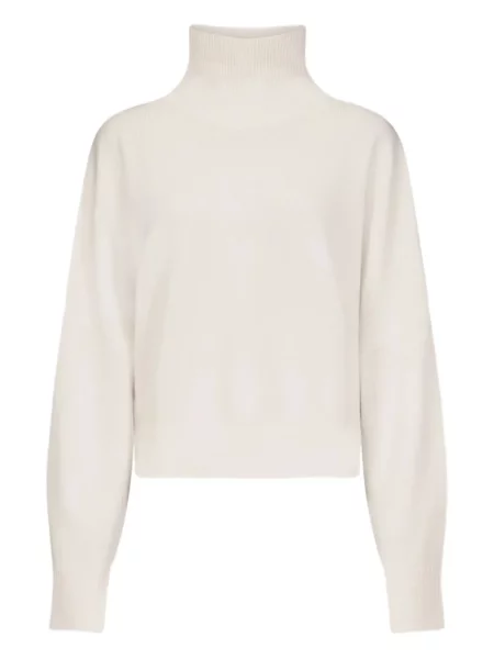 Pulover Loulou De Saison din cașmir alb