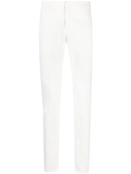 Pantaloni chino Dondup alb