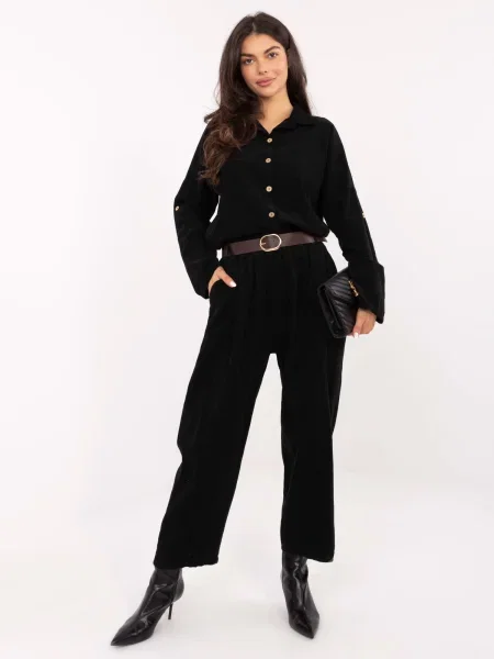 Salopetă Italy Moda lungă negru